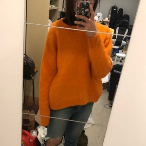 H&M orange sweater